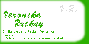 veronika ratkay business card